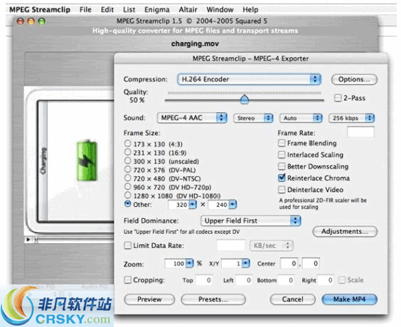 MPEG Streamclip v1.7 MPEG Streamclip v1.7