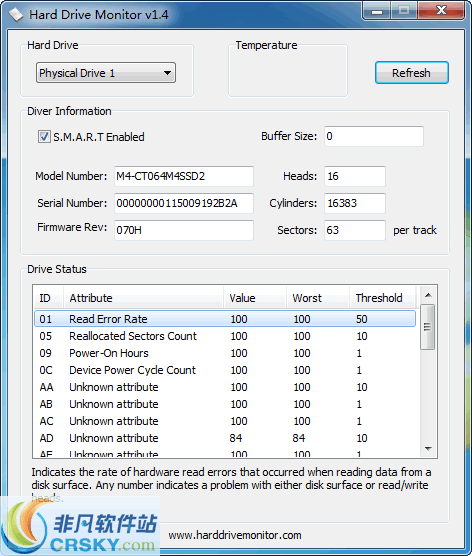 Hard Drive Monitor v1.5 Hard Drive Monitor v1.5