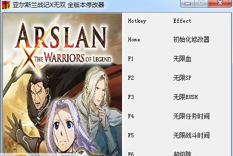 亚尔斯兰战记X无双八项修改器 v3.4 亚尔斯兰战记X无双八项修改器 v3.4