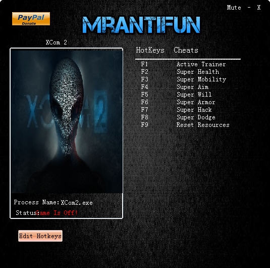 幽浮2八项修改器 v1.0.0.53772