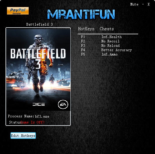 战地3五项修改器 v3.5 战地3五项修改器 v3.5