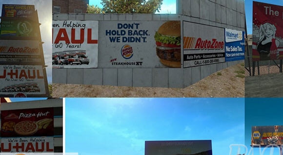 美国卡车模拟真实广告牌mod v2.4