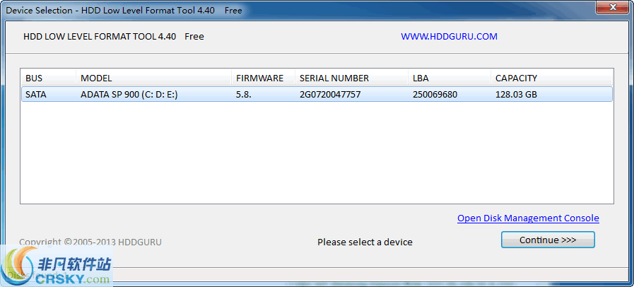 HDD Low Level Format Tool v4.45 HDD Low Level Format Tool v4.45