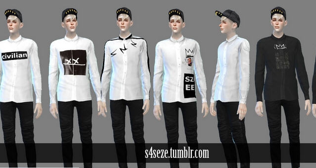 模拟人生4男性帅气衬衫MOD v2.4 模拟人生4男性帅气衬衫MOD v2.4