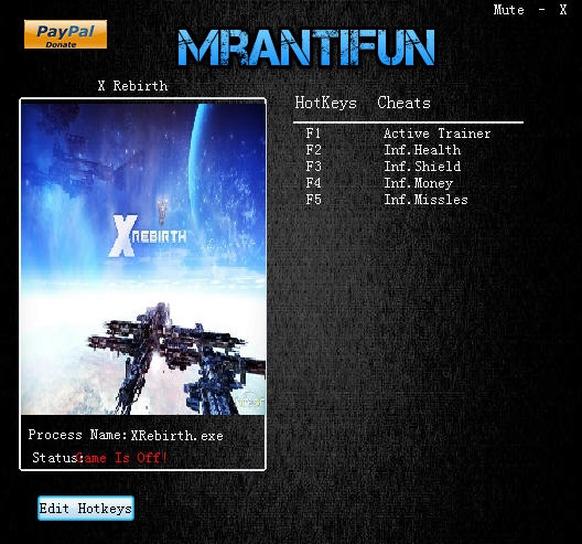 X重生四项修改器 v4.8 X重生四项修改器 v4.8