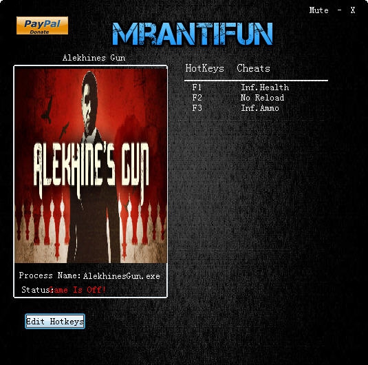 阿廖欣的枪三项修改器 v3.5 阿廖欣的枪三项修改器 v3.5