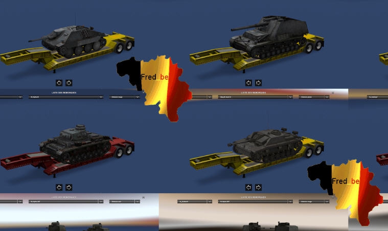 美国卡车模拟坦克世界拖车包MOD v2.3 美国卡车模拟坦克世界拖车包MOD v2.3