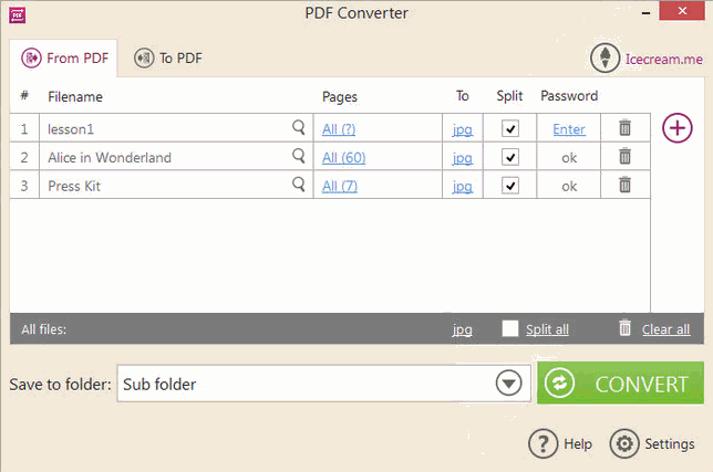 Icecream PDF Converter v2.92 Icecream PDF Converter v2.92