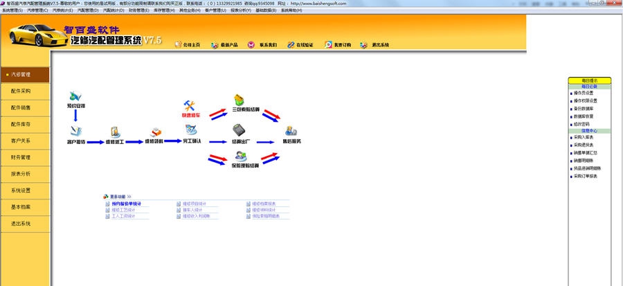 智百盛汽修汽配软件 v7.10 智百盛汽修汽配软件 v7.10