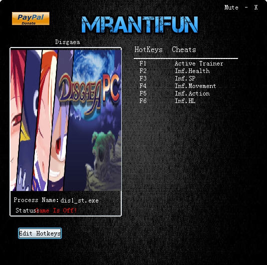 魔界战记五项修改器 MrAntiFunv1.4 魔界战记五项修改器 MrAntiFunv1.4