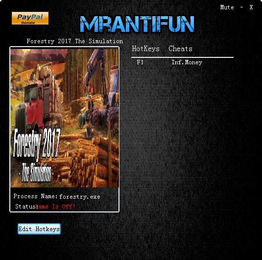 模拟林业2017无限金钱修改器 v3.5 模拟林业2017无限金钱修改器 v3.5