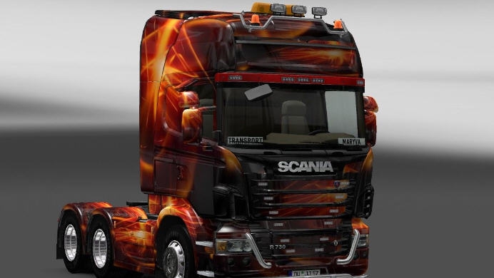 欧洲卡车模拟2斯堪尼亚卡车轮胎加钢钉MOD v2.3 欧洲卡车模拟2斯堪尼亚卡车轮胎加钢钉MOD v2.3