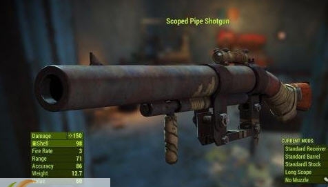 辐射4铁管霰弹枪MOD v2.4 辐射4铁管霰弹枪MOD v2.4