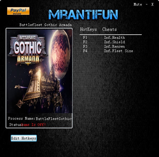 哥特舰队阿玛达四项修改器 v3.5 哥特舰队阿玛达四项修改器 v3.5