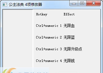 公主法典四项修改器 v3.5 公主法典四项修改器 v3.5