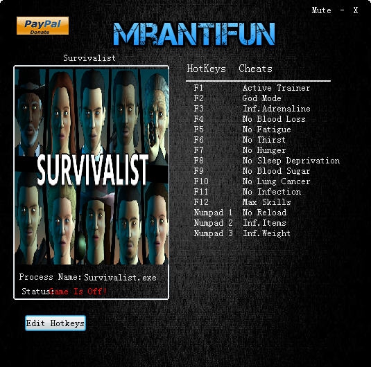 幸存者十四项修改器 v3.5 幸存者十四项修改器 v3.5