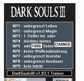 黑暗之魂3九项修改器 v1.03.9 黑暗之魂3九项修改器 v1.03.9