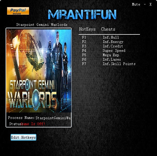 双子星座战争领主七项修改器 v3.7