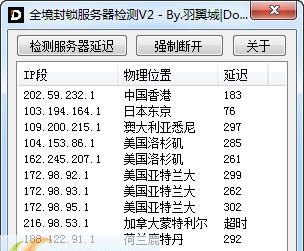 全境封锁服务器检测工具 v2.8 全境封锁服务器检测工具 v2.8