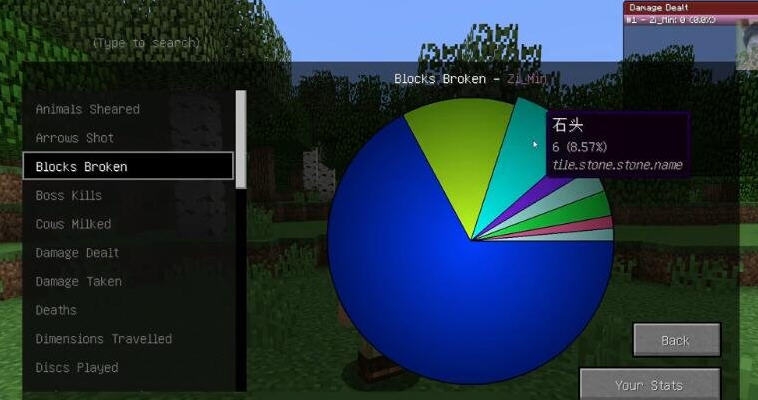 我的世界1.8.9详细统计mod v2.8 我的世界1.8.9详细统计mod v2.8