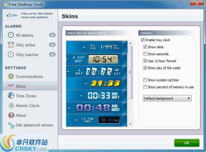 Free Desktop Clock v3.5 Free Desktop Clock v3.5