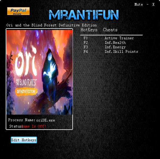 奥日与黑暗森林终极版三项修改器 v2.4 奥日与黑暗森林终极版三项修改器 v2.4