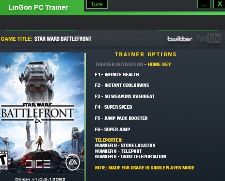 星球大战前线八项修改器 v2.6