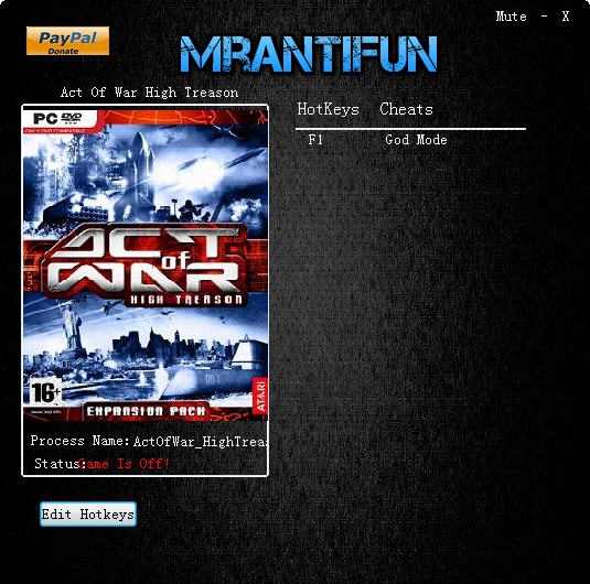 战争行为严重叛国修改器 v2.6 战争行为严重叛国修改器 v2.6