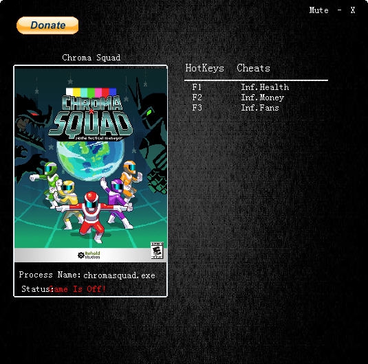 彩度战队三项修改器 v2.5 彩度战队三项修改器 v2.5