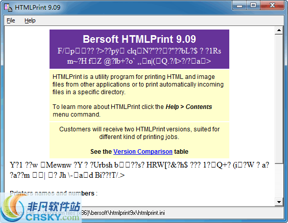 Bersoft HTML Print v9.11 Bersoft HTML Print v9.11