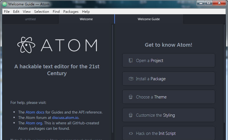 Atom编辑器 v1.49.3 Atom编辑器 v1.49.3