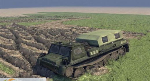 旋转轮胎GAZ-71履带车MOD v2.3 旋转轮胎GAZ-71履带车MOD v2.3