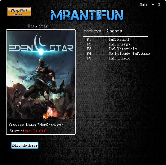 伊甸之星六项修改器 v2.4 伊甸之星六项修改器 v2.4