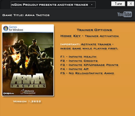 武装突袭3五项修改器 v2.4 武装突袭3五项修改器 v2.4