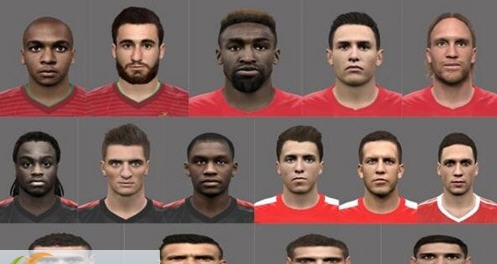 实况足球2016欧洲杯19名球员脸型MOD v2.5 实况足球2016欧洲杯19名球员脸型MOD v2.5