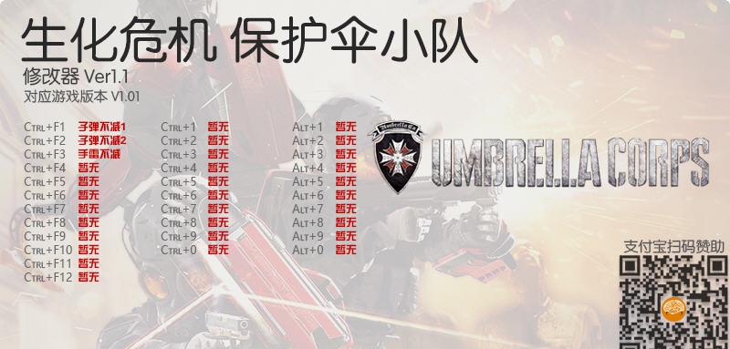 生化危机保护伞小队无限子弹修改器 v3.5 生化危机保护伞小队无限子弹修改器 v3.5