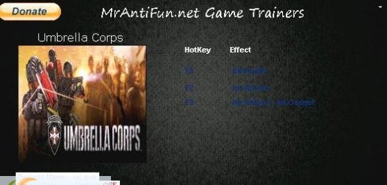 生化危机安布雷拉兵团四项修改器 v3.3 生化危机安布雷拉兵团四项修改器 v3.3
