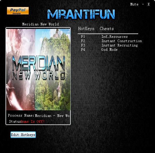 子午线新世界四项修改器 v2.4