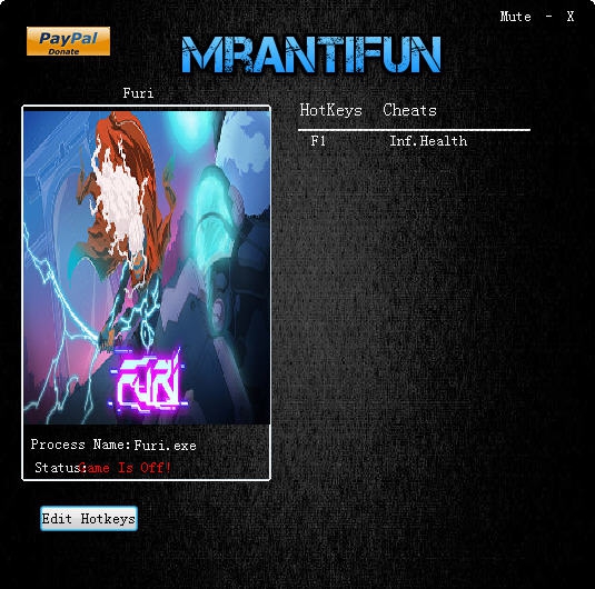 Furi无限生命修改器 v3.6 Furi无限生命修改器 v3.6