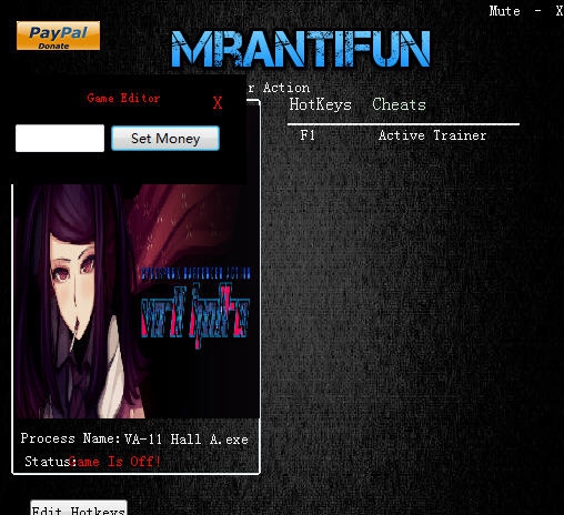 VA11HALLA赛博朋克酒保行动金钱修改器 v2.6 VA11HALLA赛博朋克酒保行动金钱修改器 v2.6