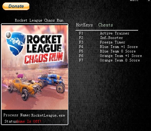 火箭联盟六项修改器 v3.4 火箭联盟六项修改器 v3.4