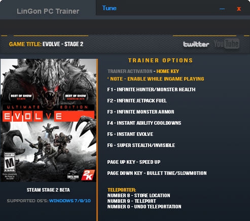 进化第二阶段修改器 v3.6 进化第二阶段修改器 v3.6