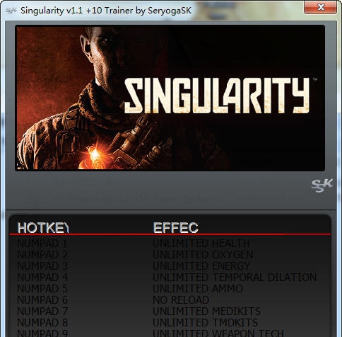 奇点十项修改器 v3.5 奇点十项修改器 v3.5