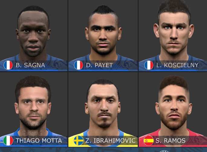 实况足球2017经典球星脸型补丁 v2.6 实况足球2017经典球星脸型补丁 v2.6