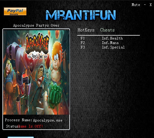 启示录派对结束三项修改器 v3.5 启示录派对结束三项修改器 v3.5