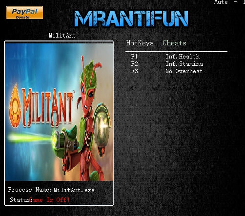 蚂蚁兵人三项修改器 v3.4 蚂蚁兵人三项修改器 v3.4