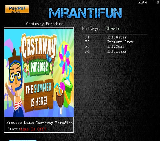 漂流者天堂四项修改器 v3.3 漂流者天堂四项修改器 v3.3