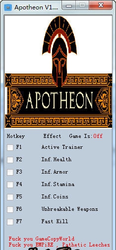 亚普罗辛六项修改器 v3.4 亚普罗辛六项修改器 v3.4