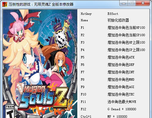 压倒性的游戏无限灵魂十五项修改器 v3.4