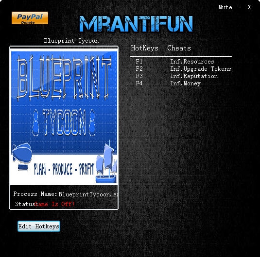 蓝图大亨四项修改器 v3.6 蓝图大亨四项修改器 v3.6